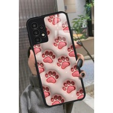 Snacase  Samsung Galaxy A52 Uyumlu Pembe Kedi Patisi Tasarımlı Parlak Silikon Kılıf