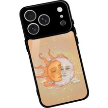 Snacase Apple iPhone 17 Pro Max Uyumlu Güneş Tasarımlı Parlak Silikon Kılıf