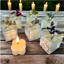 Bernami Mevlüt Pinterest Doğal Çiçekli Bubble Mum Düğün, Nişan, Mevlüt Şekeri Hediyeliği (20 Adet)