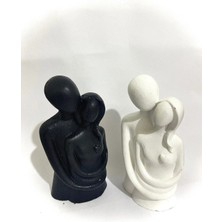 Bernami Mevlüt Pinterest Sarılan Çift Dekoratif Biblo Büst 2 Li Siyah Beyaz