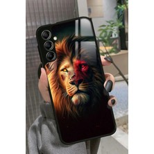 Snacase  Samsung Galaxy M34 Uyumlu Aslan Tasarımlı Parlak Silikon Kılıf