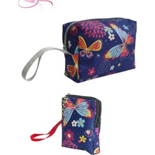 Özgürce Makyaj Hijyen Ped Çanta Seti, Fermuarlı, Astarsız, Pratik ve Şık Tasarım