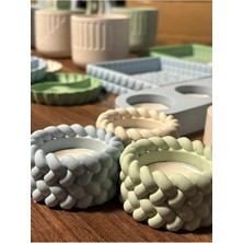 Bernami Mevlüt Pinterest Tekli Tealight Mumluk Beton Örgü Desenli