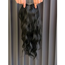 Aura Peruk New Sezon  Siyah  Geniş Dalgalı Tepelik Modelimiz