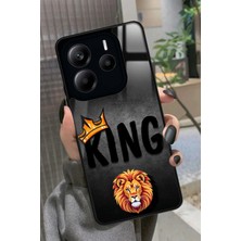 Snacase  Xiaomi Redmi Note 14 Uyumlu Aslan - King Tasarımlı Parlak Silikon Kılıf