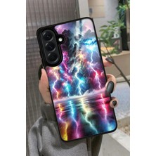 Snacase  Samsung Galaxy A56 Uyumlu Renkli Şimşek Tasarımlı Parlak Silikon Kılıf