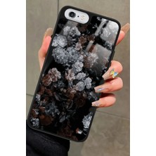 Snacase Apple iPhone 6s Plus Uyumlu Beyaz Çiçek Tasarımlı Parlak Silikon Kılıf