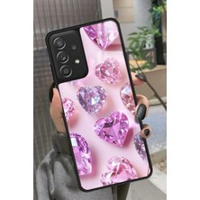 Snacase  Samsung Galaxy A72 Uyumlu Simli Taş Tasarımlı Parlak Silikon Kılıf