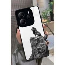 Snacase  Xiaomi Redmi Note 14 Uyumlu Aslan Tasarımlı Parlak Silikon Kılıf