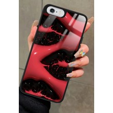 Snacase Apple iPhone 6s Plus Uyumlu Dudak Tasarımlı Parlak Silikon Kılıf