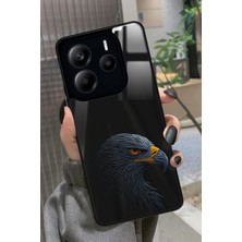 Snacase  Xiaomi Redmi Note 14 Uyumlu Kartal Tasarımlı Glossy Silikon Kılıf