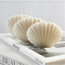 Bernami Şamdan Pinterest 3'lü Midye Kokulu Mum Biblo Kokulu