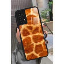 Snacase  Samsung Galaxy A73 Uyumlu Sarı Leopar Tasarımlı Parlak Silikon Kılıf