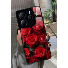 Snacase  Xiaomi Redmi Note 14 Uyumlu Gül Tasarımlı Parlak Silikon Kılıf