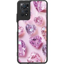 Snacase  Xiaomi Redmi Note 11 Pro Uyumlu Simli Taş Tasarımlı Parlak Silikon Kılıf