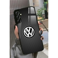 Snacase  Samsung Galaxy M34 Uyumlu Araba Logosu Tasarımlı Parlak Silikon Kılıf