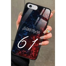 Snacase Apple iPhone 6 Plus Uyumlu Şampiyon 61 Yazılı Parlak Silikon Kılıf