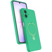 Indispensablely Galaxy A07 4g Magsafe Standlı Kapak - Yeşil