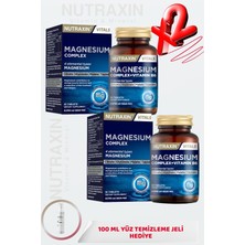 Nutraxin Magnezyum Complex+Vitamin B6 60 Tablet X2 + 100YÜZYIKAMA Jeli