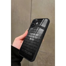 Snacase Apple iPhone 16 Plus Uyumlu Taraftar Sözü Yazılı Parlak Silikon Kılıf