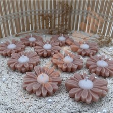 Bernami Dekoratif Pinterest Papatya Mum Y.kahve Nişan, Nikah, Doğum Günü, Özel Gün - 10 Adet