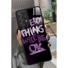 Snacase  Samsung Galaxy A72 Uyumlu Will Be Ok Yazılı Parlak Silikon Kılıf