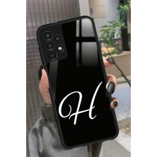 Snacase  Samsung Galaxy A73 Uyumlu H Harfi Yazılı Parlak Silikon Kılıf