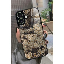 Snacase Apple iPhone 17 Uyumlu Beyaz Çiçek Tasarımlı Parlak Silikon Kılıf