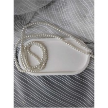Bernami Kdekoratif Pinterest Beton, Takı ve Saksı Altlığı Oval Tepsi - Beyaz