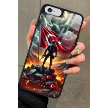 Snacase Apple iPhone 6s Plus Uyumlu Türk Bayrağı Tasarımlı Parlak Silikon Kılıf