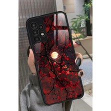 Snacase  Samsung Galaxy A73 Uyumlu Kırmızı Manzara Tasarımlı Parlak Silikon Kılıf