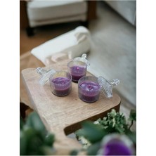 Bernami Mevlüt Pinterest 3'lü Paket Dekoratif Mum Kapaklı Mika Kutu - Kokulu Mum - Özel Günlere Hediyelik