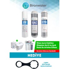 Bironwater Ihlas Aura Cebilon Compact 101 Mc Su Arıtma Cihazı 3'lü Filtre