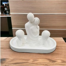 Bernami Kdekoratif Pinterest Dekoratif Sarılan Çift, 2 Adet Çocuk Figürü ve Yatay Stand