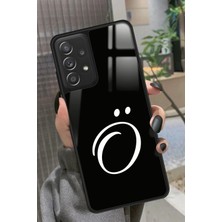 Snacase  Samsung Galaxy A72 Uyumlu O Harfi Yazılı Parlak Silikon Kılıf