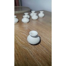Bernami Mevlüt Pinterest Sunumluk Vazo 8 Adet Boyasız Beyaz