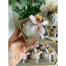 Bernami Mevlüt Pinterest 10 Adet Kraft Kutuda Vanilya Kokulu Kişiye Özel Şakayık Mum ( Kurdele ve Mum Renk Seçenekli )