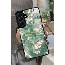 Snacase  Samsung Galaxy A26 Uyumlu Yeşil Kelebek Tasarımlı Parlak Silikon Kılıf
