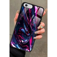 Snacase Apple iPhone 6 Plus Uyumlu Karışık Mermer Tasarımlı Parlak Silikon Kılıf