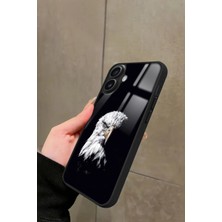 Snacase Apple iPhone 16 Uyumlu Kartal Tasarımlı Parlak Silikon Kılıf