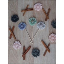 Bernami Mevlüt Pinterest Lavanta Kokulu Papatya Çiçeği 3'lü Buket Mum. Yılbaşı Hediyesine Uygun.