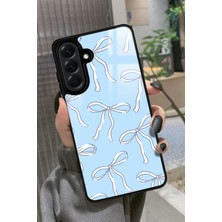 Snacase  Samsung Galaxy A36 Uyumlu Beyaz Kurdele Tasarımlı Parlak Silikon Kılıf