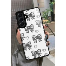 Snacase  Samsung Galaxy A26 Uyumlu Gri Kurdele Tasarımlı Parlak Silikon Kılıf