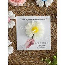 Bernami Kdekoratif Pinterest 12 Adet Özel Tasarlanmış Kart ve Mum. Düğün, Nişan, Nikah, Söz, Doğum Günü, Kdekoratif Hediye