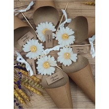 Bernami Kdekoratif Pinterest Papatya Buket Mum Yapım Seti - Kendin Yap Kdekoratif Şekeri, Doğum, Sünnet, Düğün, Nişan - 10 Adet