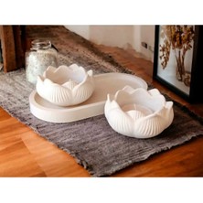 Bernami Mevlüt Pinterest Şık Oval Standlı Lotus Çiçek Mumluk ve Kokulu Mum Seti