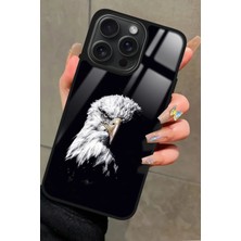 Snacase Apple iPhone 15 Pro Max Uyumlu Kartal Tasarımlı Parlak Silikon Kılıf