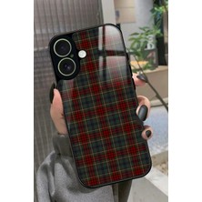 Snacase Apple iPhone 17 Uyumlu Bordo Kare Tasarımlı Parlak Silikon Kılıf