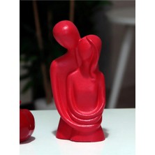 Bernami Mevlüt Pinterest Sarılan Çift Biblo 19 cm Kırmızı