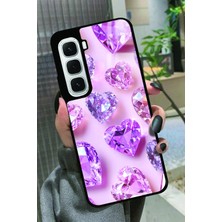 Snacase  Infinix Hot 60i Uyumlu Simli Taş Tasarımlı Parlak Silikon Kılıf